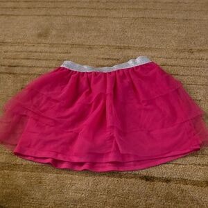 5/25 jumping beans Hot Pink Skort with Silver Sparkle Waistband Size 7